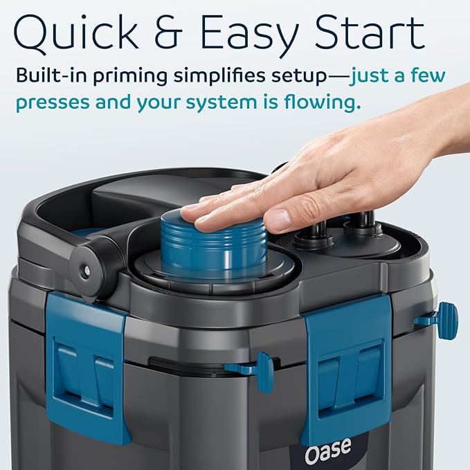 OASE BioMaster 2 250 Canister Filter for Aquariums – External Aquarium Filter with EasyClean Pre-Filter – Quiet Performance – Freshwater & Saltwater, Up to 70 Gallons