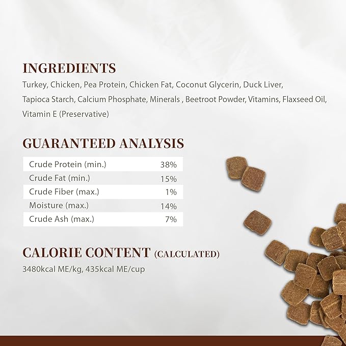 Herz Air-Dried Dog Food Turkey & Duck Liver Recipe 2.2 lb, All-Natural, High-Protein, Grain-Free, Limited Ingredients, Complete & Balanced, Premium Canine Cuisine