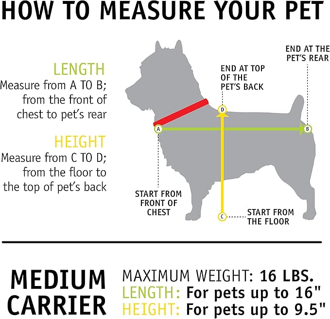 Sherpa Forma Frame Crash-Tested Travel Pet Carrier, Airline Approved & Guaranteed On Board - Black, Medium