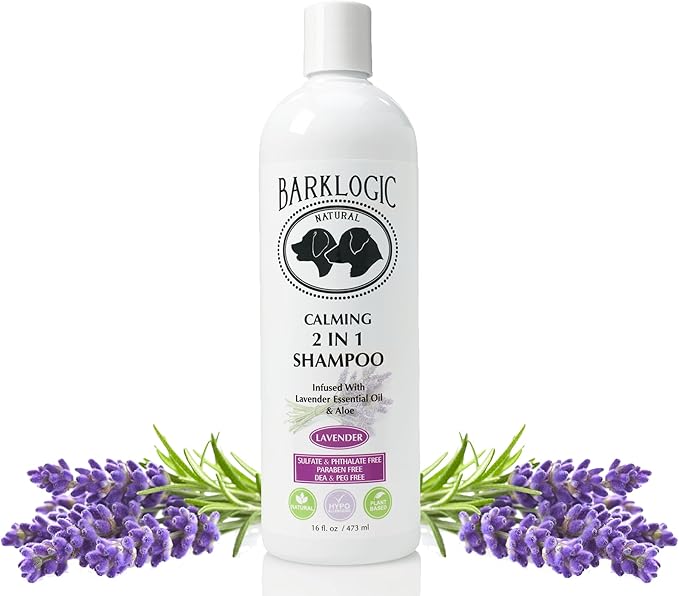 Plant Based 2 in 1 Dog Shampoo and Conditioner, Lavender, 8 fl oz, 2-Pack - Grooming Essentials for A Quality Coat - No Parabens, No Phthalates, No Sulfates, No DEA & PEG, Naturally-Derived