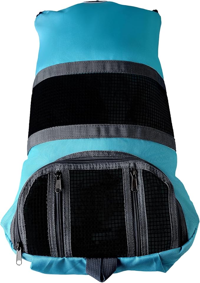 Cinf Cat Nail Clipping Cleaning Grooming Restraint Bag No Scratching Biting for Nail Trimming Injecting Examining(Blue,L)