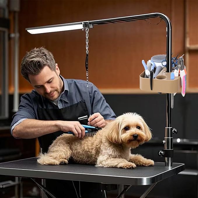 Pet Grooming Tool Organizer - Can Be Mounted On The Pet Grooming Table to Save Space Can Store Scissors, Brushes and Other Tools