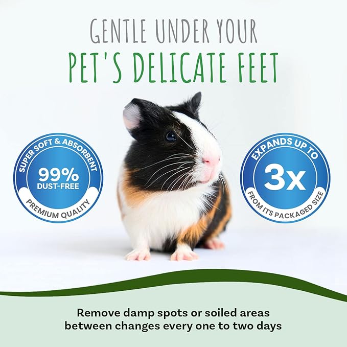 Small Pet Select Brown Natural Paper Bedding, Soft Animal Bedding with Odor Control for Guinea Pig, Rabbit, Hamster, or Bunny, Cage Accessories, Made in the USA, 178L (2 Pack)