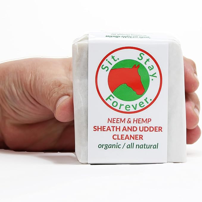Sit Stay Forever Organic Neem & Hemp Sheath and Udder Cleaner, 7 oz bar.