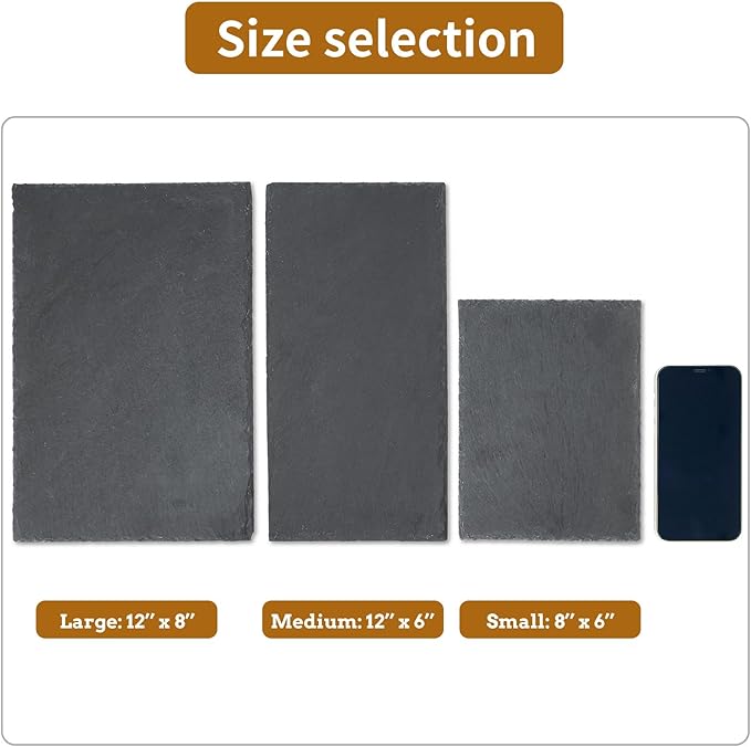 Tortoise Habitat basking Rock Feeding Dish Bearded Dragon/Lizard Original Rock Slab,Easy to Grind The Nails,with Non-Slip mats,Natural Food Bowl,Moisturizing Effect(Large- Size)