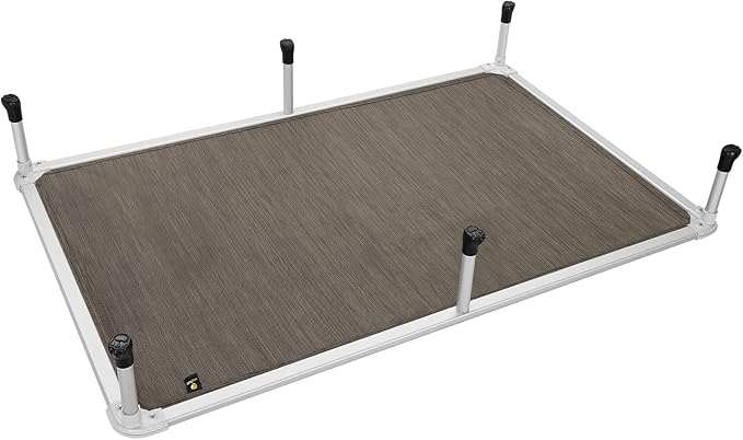 Veehoo Chew Proof Elevated Dog Bed - Cooling Raised Pet Cot - Silver Aluminum Frame and Durable Teslin Mesh Fabric, Unique Designed No-Slip Feet for Indoor or Outdoor Use, Brown, XX-Large, CWC2003