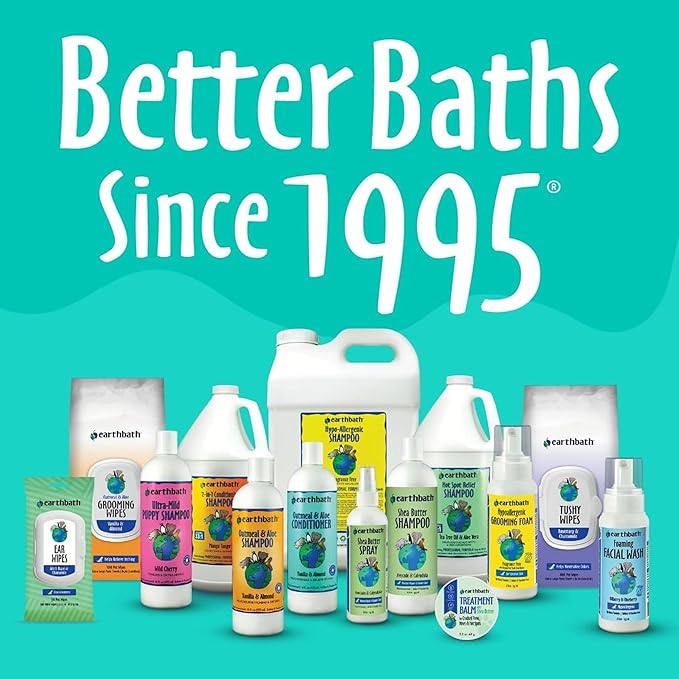 earthbath, Green Tea & Awapuhi Grooming Wipes - Dog Wipes for Paws and Butt, Best Pet Wipes for Dogs & Cats, Made in USA, Cruelty-Free Dog Cleaning Wipes, Removes Dirt & Dander - 100 Count (1 Pack)