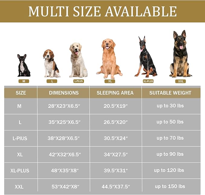 Bedfolks Orthopedic Dog Bed XL, Waterproof Dog Sofa Bed for Extra Large Dogs, Egg Foam Pet Couch Bed with Removable Washable Cover and Nonslip Bottom, Light Grey