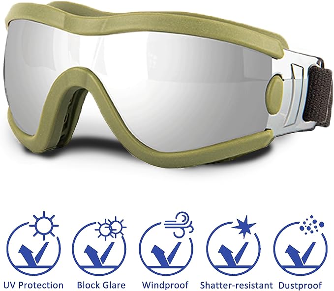 Small Dog Sunglasses with Adjustable Strap UV Protection, Winproof Puppy Sunglasses, Suitable for Dogs Eyes Protection,Soft Dog Goggles