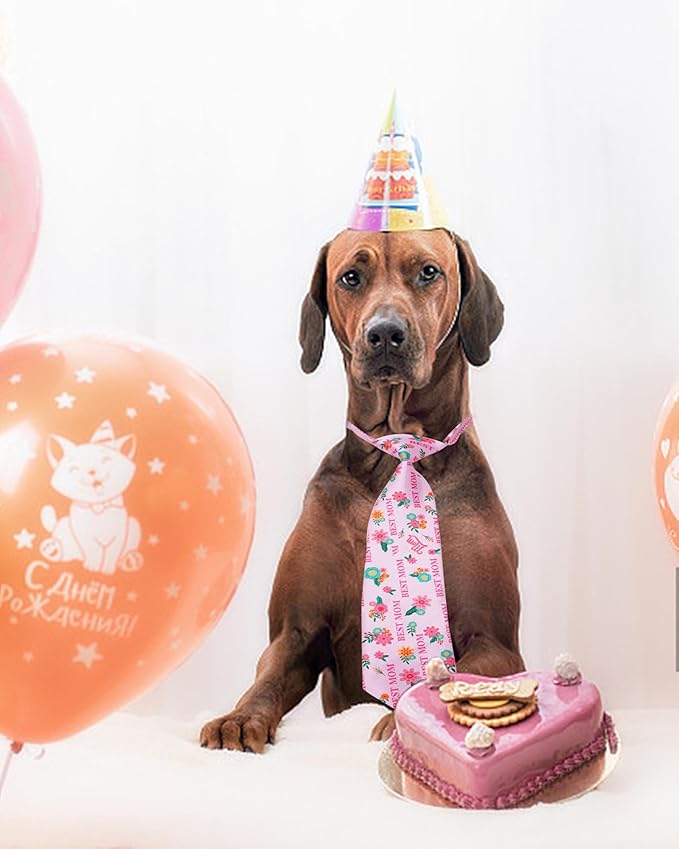 PET SHOW 10 Pack Holiday Big Dog Ties Neckties for Large Breed Dogs XL Adjustable Grooming Accessories Neck Ties Bowties Girl Boy Pets Festival Costumes Wedding Party Gift Favor