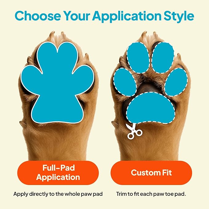 Anti-Slip Paw Grips - Non-Slip Dog Paw Traction Pads for Senior & Injured Dogs, Prevents Slipping on Hardwood & Tile Floors, Strong Adhesive, 24 Pcs (Sizes S-XXL) (XXL)