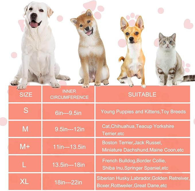 Inflatable Dog Cone Collar with Enhanced Anti-Licking, Soft Neck Donut for Dogs Cats, Recovery Pet Cone Collar After Surgery for Large Medium Small Dogs… (Watermelon, X-Large)