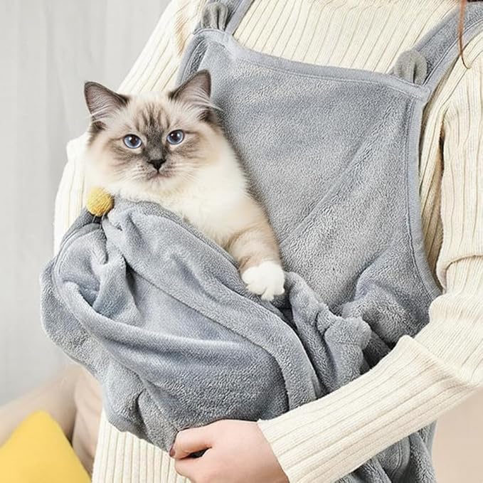 Cat Apron Carrier, Pet Sleeping Bag, Kitten Hands-Free Soft-Sided Carrier Pouch Sling for Small Sized Animals Cat Carrier Pouch Pet Sling Carrier for Small Sized Animals (B,1Pcs)