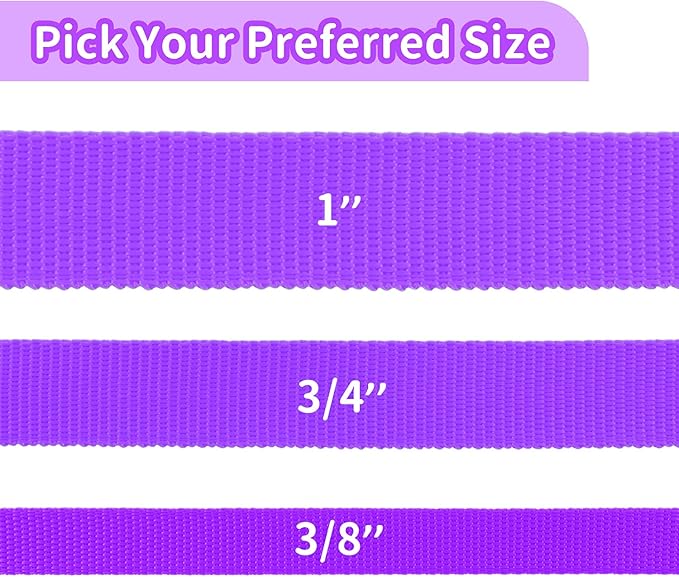 HIKISS Long Dog Leash Obedience Recall Training Agility Lead with Thickening Material for Large Dog - 15ft 20ft 30ft 50ft 100ft Training Leash(Purple 30ft)