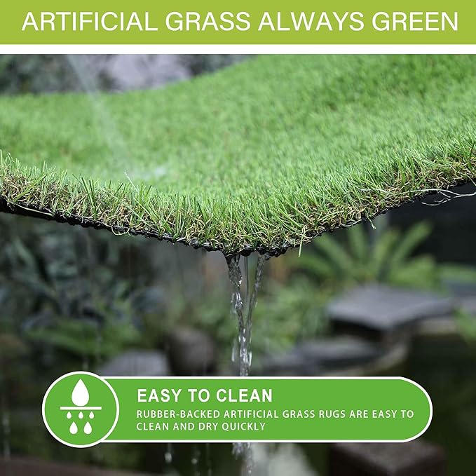Fake Grass for Dogs to Pee on, Artificial Grass for Dogs , Dog Pee Pads Extra Large, Outdoor Grass Mats, Washable, 5x10FT Puppy Potty Training Rug, Strong Permeability, Washable