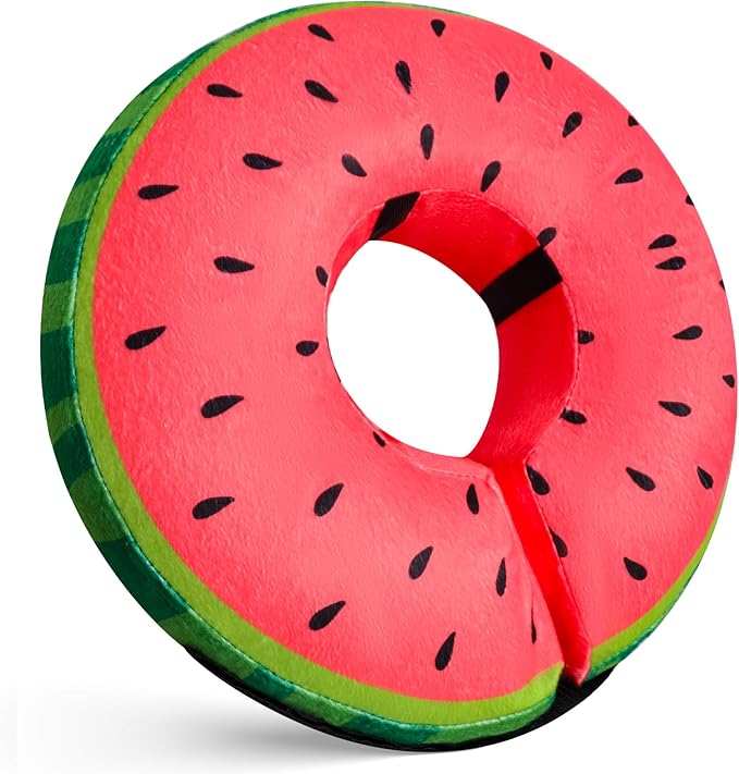 Katoggy Inflatable Dog Cone Collar for Dogs After Surgery, Soft Adjustable Blow up Donut E-Collar for Small Medium Large Dogs and Cats