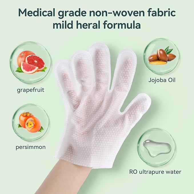 WLP Pet Glove Wipes for Dogs & Cats, Cleaning Deodorizing Hypoallergenic Hydrating Grooming Wipes, Individually Wrapped, Enriched with Aloe & Jojoba Oil for Daily Care, Traveling (6 PCS)