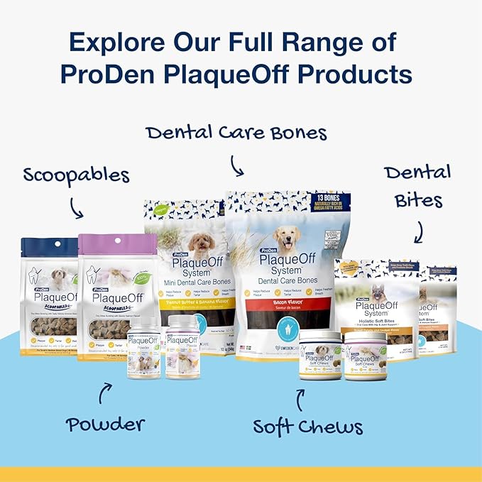 ProDen PlaqueOff Powder – Supports Normal, Healthy Teeth, Gums, and Breath Odor in Pets – 420 g