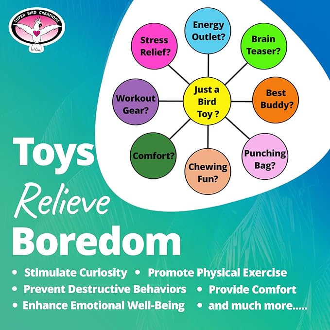 Super Bird Creations SB1192 Crocs Bird Toy - Ideal for Parrots, Ringnecks, Quakers, Small Cockatoos - Perfect for Chewing, Foraging, and Boredom Relief - Colorful Foot Toy - Medium Bird Size, 5-Pack