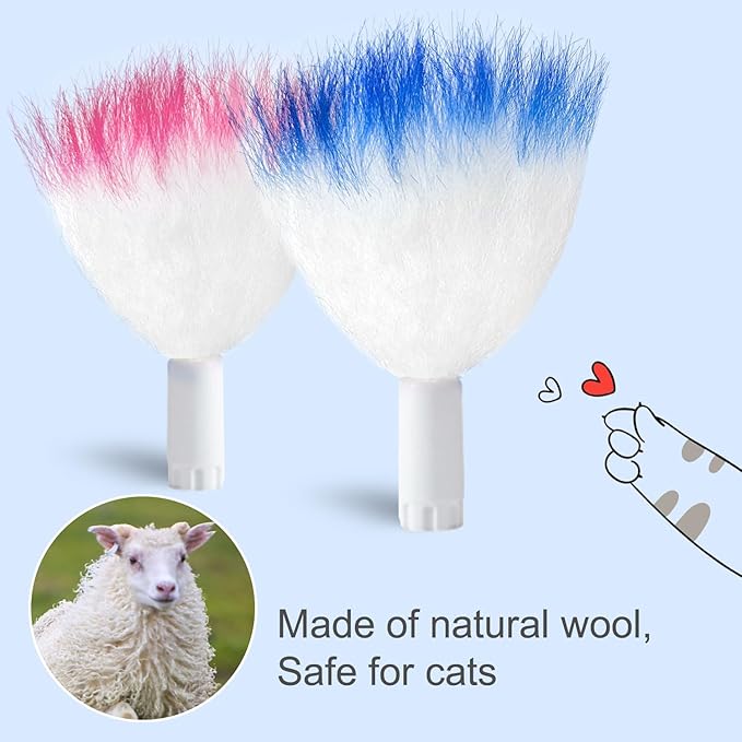 ORSDA 6PCS Feathers Replacement ONLY Interactive Cat Toys