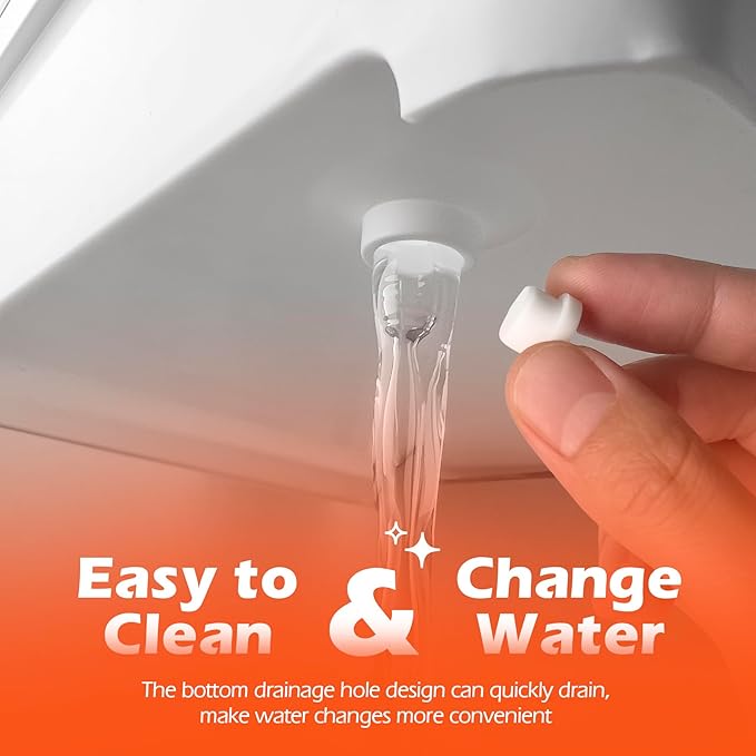 AZV Turtle Tank Habitat Kit,Aquatic Tortoise Enclosure Starter Aquarium with Multi-Function Area and Water Filter, Baby Adult Turtles Tub Complete House,Terrarium for Red Eared Slider Reptile Crab