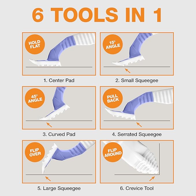 FurDozer X6 Pet Hair Remover & Auto Detailing Tool - Cat & Dog Hair Remover for Carpets, Car Interiors, Couches, Bedding, & Furniture - Reusable Pet Hair Removal Tool for Cat & Dog Fur & Lint, Purple