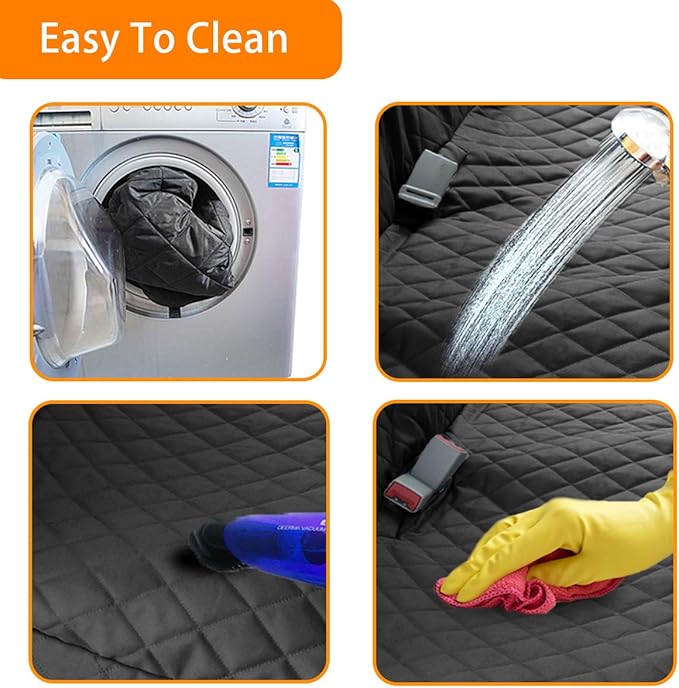 Honest Dog Car Seat Covers, Dog seat Cover with Side Flap for Cars, Trucks, and Suv's - Waterproof & Nonslip Pet Seat Cover for Backseat