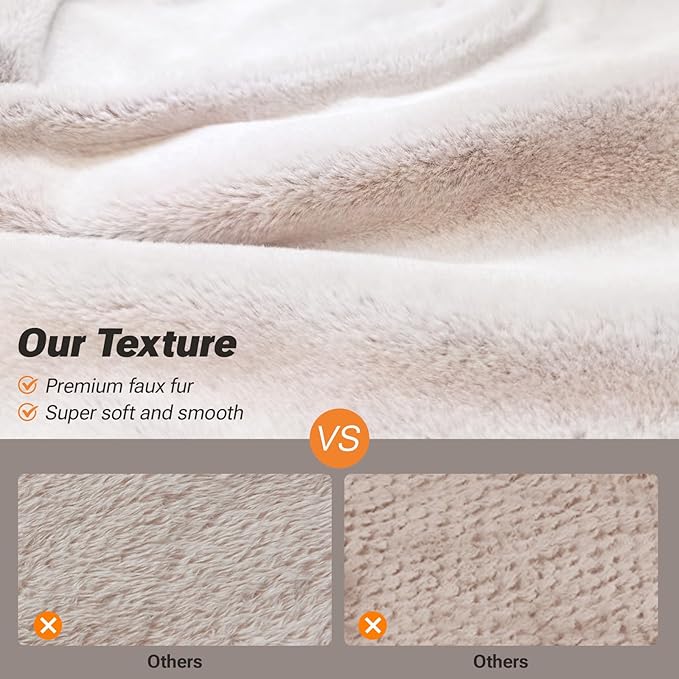 Soft Touch Orthopedic XL Dog Bed for Large Dogs with Faux Fur Top, Waterproof Pet Couch Bed with Removable Washable Cover and Supportive Foam Filling (Brown, Extra Large)