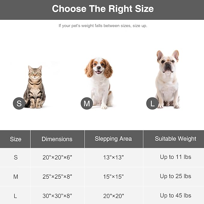 Love's cabin Round Donut Cat and Dog Cushion Bed, 20in Pet Bed for Cats or Small Dogs, Anti-Slip & Water-Resistant Bottom, Super Soft Durable Fabric Pet beds, Washable Luxury Cat & Dog Bed Burlwood