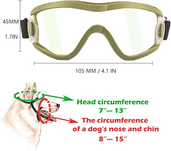 Small Dog Sunglasses with Adjustable Strap UV Protection, Winproof Puppy Sunglasses, Suitable for Dogs Eyes Protection,Soft Dog Goggles