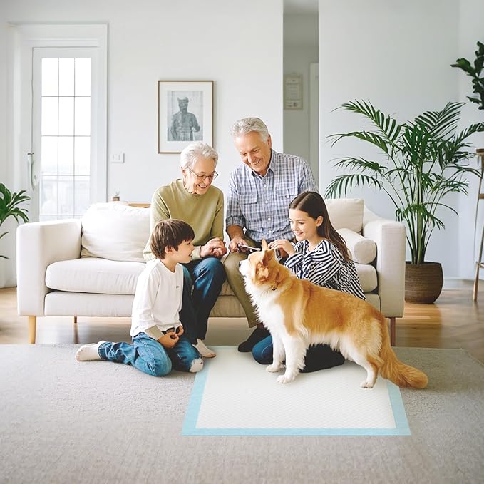 IMMCUTE Puppy Pee Pads 30x28 Inch, 50 Count - Extra Large Super Absorbent Puppy Training Pads with Double Leak-Proof Layer, Thick Disposable Potty Pads for Dogs & Pets Indoor & 0utdoor Use