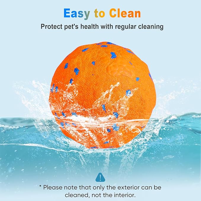 Interactive Dog Toys Ball, Automatic Moving, Bouncing Chew Toys, E-TPU Material, Suitable for Large and Medium-Sized Dogs, Used for Boredom Relief and Daily Training, USB Rechargeable