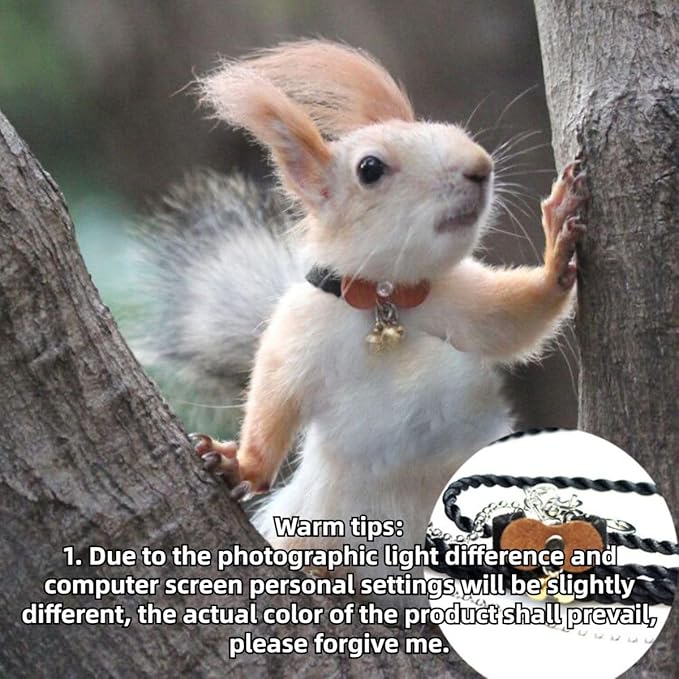 Squirrel Chipmunk Traction Rope Strap Anti-Biting Chain Rope, Small Animal Walking Collar Harness with Lead Leash for Hamster Gerbil Rat Mouse Ferret Chinchilla (Blue)