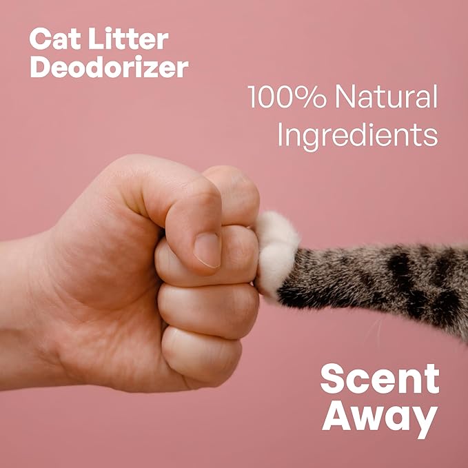 Cat Litter Deodorizer | Litter Box Odor Eliminator | Fragrance-Free with Active Carbon | Eliminates Cat Odors and Smells to Keep Your Home Fresh and Clean (25 LBs)