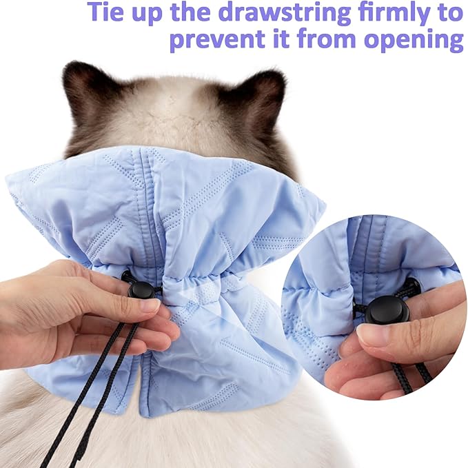 Soft Cat Cone Collar for Recovery - Adjustable, Lightweight Elizabethan Collar Alternative for Small Cats & Kittens