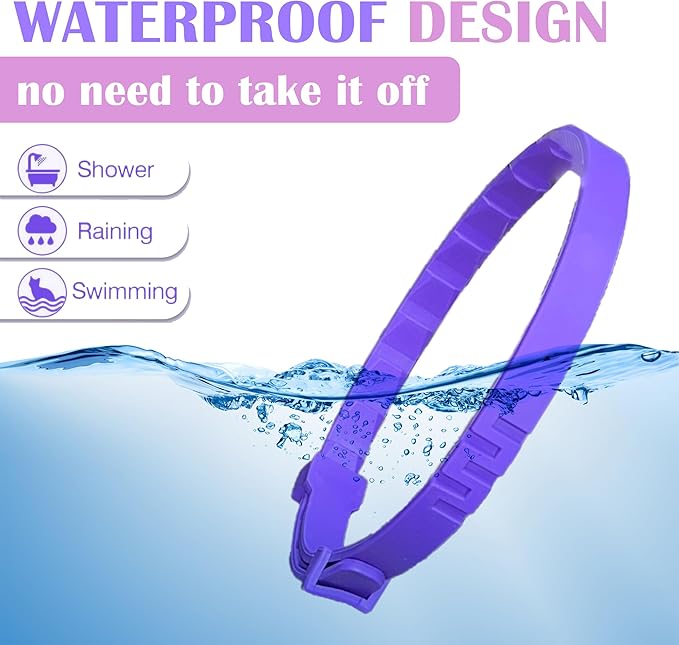 4 Pack Calming Collar for Cats - Long-Lasting Anxiety and Stress Relief, Relaxing Cat Collar,Adjustable Pheromones Collar for Cats,Natural Soothing 60 Days of Continuous Calming Move