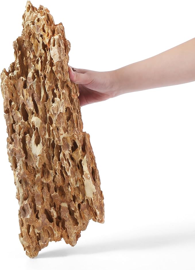 18-20 Inches Natural Dragon Stone 1 PCS Ultra Large Aquarium Rocks for Aquascaping, Aquarium Landscaping, Terrariums, Fish Tank Decoration, Vivariums, Paludarium, Amphibian Enclosures