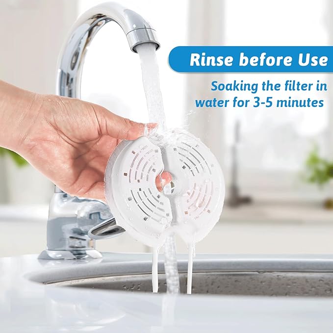 Cat Water Fountain Filters for 84oz/2.5L Stainless Steel Pet Fountain and 67oz/2.0L Plastic Cat Drinking Fountain, 16 Pack Pet Replacement Filters Set