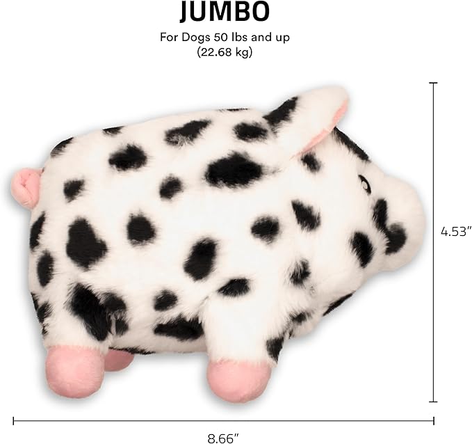 Playology Dog Toys | Plush Toy Pig Stuffed Animal for Dogs | Jumbo Pork Sausage Scented Toy - Easy to Clean and Made from Non Toxic Materials
