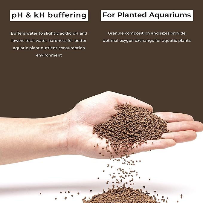 Ultum Nature Systems Controsoil - Freshwater Aqua Soil Substrate for Fish, Shrimp, Live Plant Propagation and Aquascaping - 6.8pH Low Ammonia, Volcanic Ash - Brown, Extra Fine (1 Liter | 2LB)