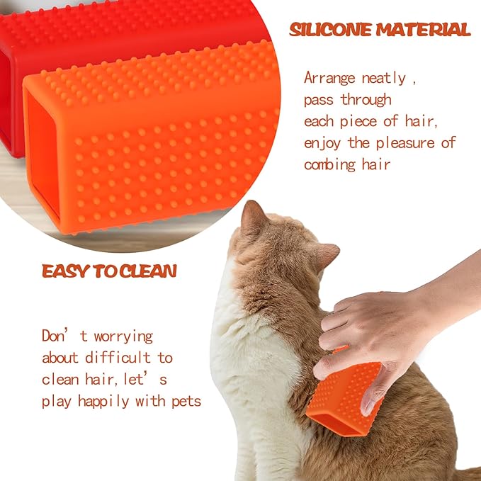 2pcs Pet Dog Cat Hair Remover, Pet Hair Removal Tool, Car Carpet Cleaner, Dog Remover for car,Interior, Furniture, Sofa