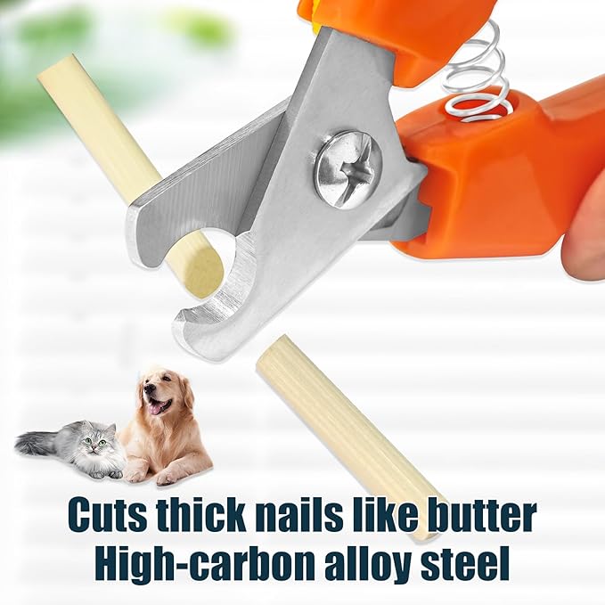 Dog Nail Trimmers 767C - Professional Dog Nail Clippers for Large and Small Dogs, Easy-to-Use Pet Nail Trimmers for Safe and Precise Grooming, Durable Claw Clippers for Paws Care