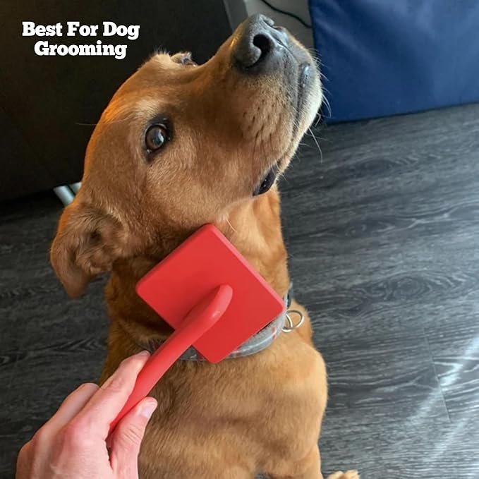 Professional Slicker Brush for Dogs | Gentle & Effective Grooming Brush for Removing Tangles, Mats & Loose Fur | Ideal for Long & Short Haired Dogs with Comfortable Grip.