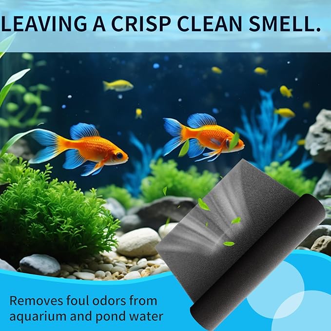 Aquarium Filter Sponge Pad โBio Filter Media Foam Sponge, Easy Cut to Size Foam for Fish Tank 20"x20"x1" (20PPI)