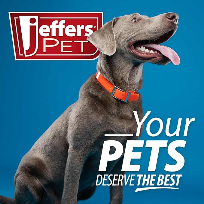 Jeffers Non-Slip Slicker Brush for Pets – Small Size, Soft Pins, Red & Black – Detangling Grooming Tool for Dogs & Cats with Short, Long, Thick & Curly Coats – Comfortable Grip Pet Comb
