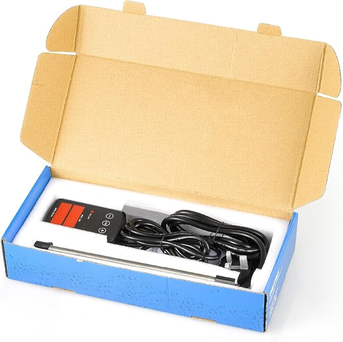 Titanium Aquarium Heater 300W, Submersible Fish Tank Heater with Digital Display Temperature Controller, 0â-40â Adjustable, Fast Heating for 40 ~ 60 Gal Saltwater Freshwater Fish Tank, MX-9016(300W)