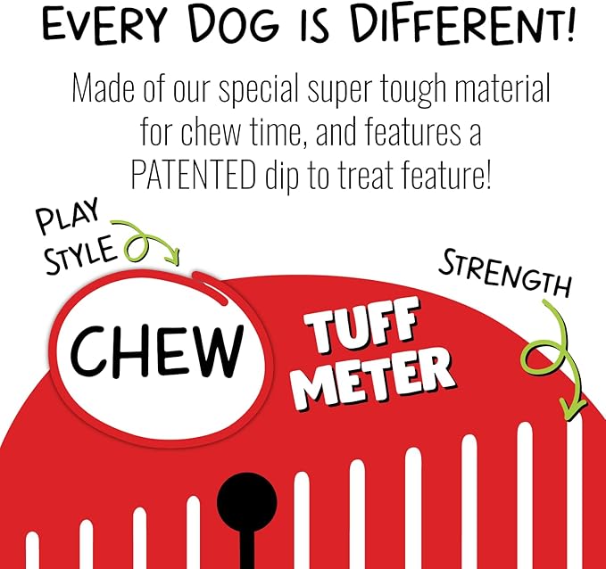 Jolly Pets Jolly Dipper Treat Dispensing Dog Toy; 3'' Small/Medium Dogs, Blue (Pack of 2)