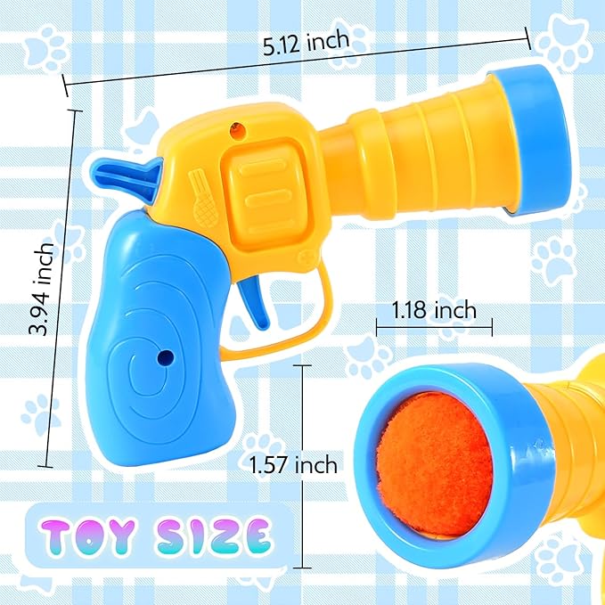 21Pcs Cat Ball Toy Launcher - Includes 20 Colorful Plush Cat Balls and Exciting Launcher Set,Funny Interactive Cat Toys for Bored Indoor Adult Cats, Cute Kitten Kitty Toys