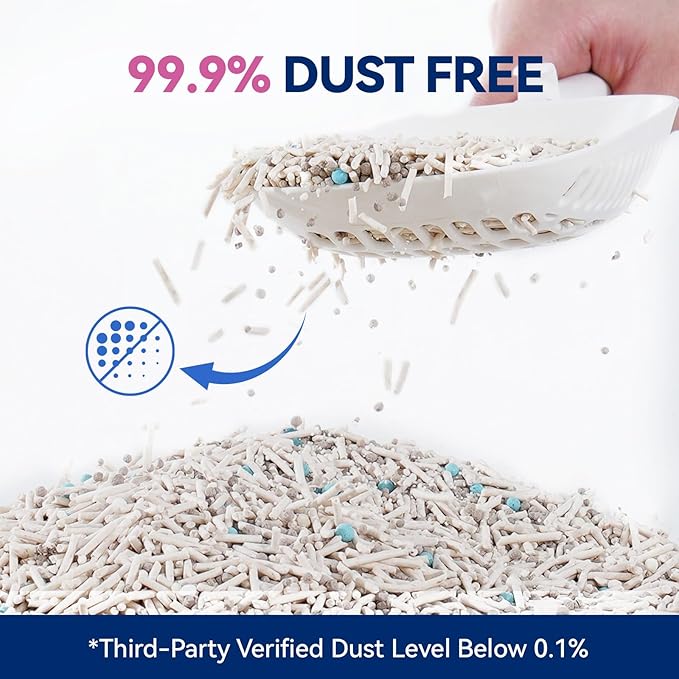 OPET Tofu Cat Litter - 36 LBS, Natural Sustainable Ingredients Quick Clumping Cat Litter, Flushable, Superior Odor Control, 99.9% Dust Free Kitty Litter (36 pounds, White Tea)