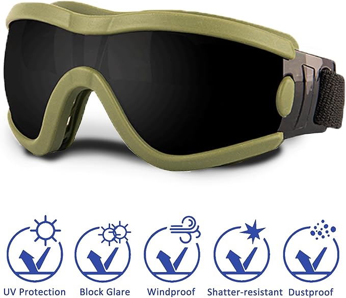 Small Dog Sunglasses with Adjustable Strap UV Protection, Winproof Puppy Sunglasses, Suitable for Dogs Eyes Protection,Soft Dog Goggles